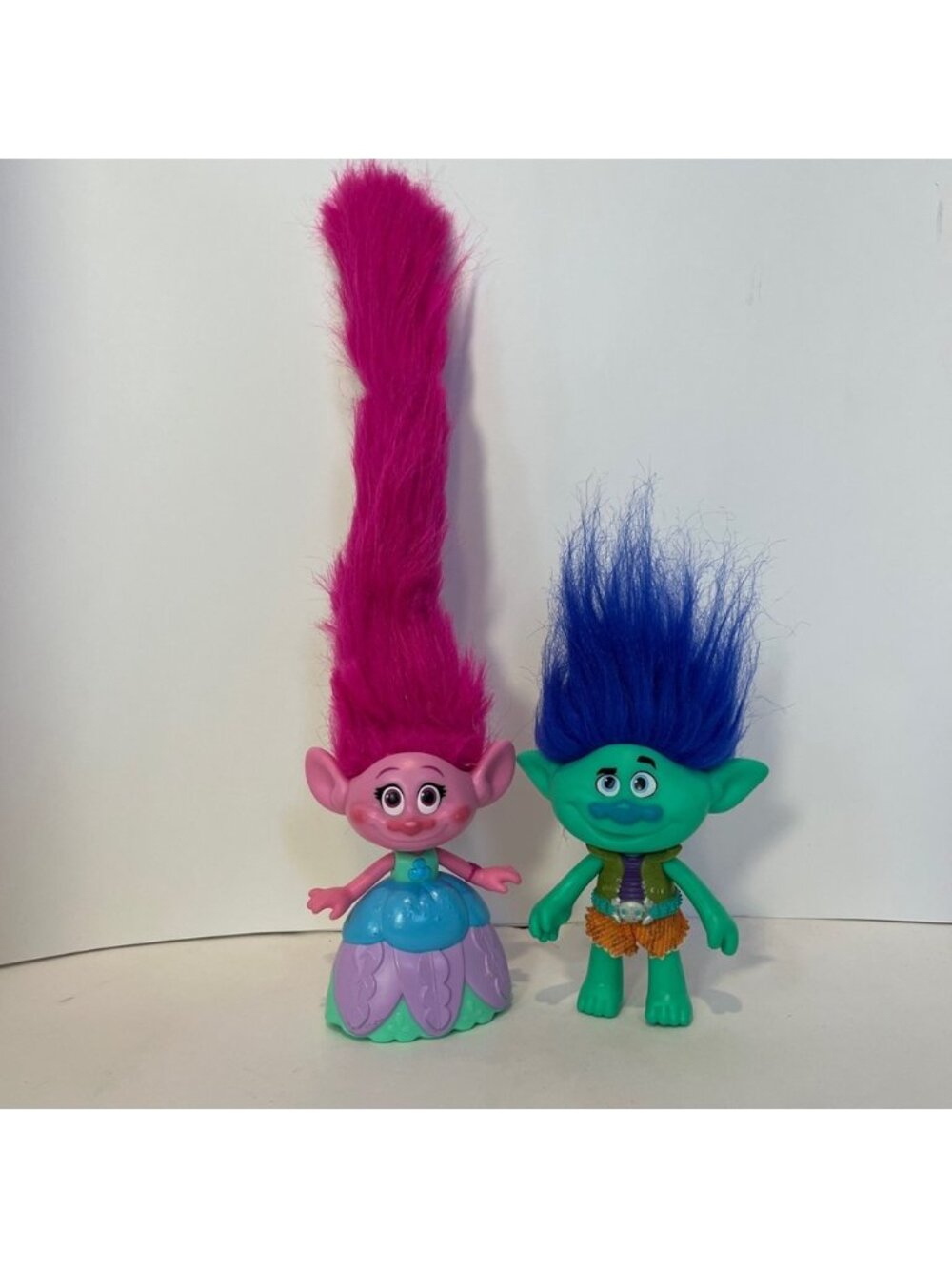 5/$35 2016 Trolls Hair in the Air Poppy Branch Doll Figures Lot Music Light-Up